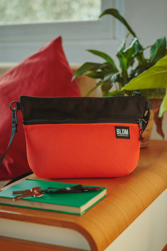 Bolso Shuki Naranja/Negro/Gris