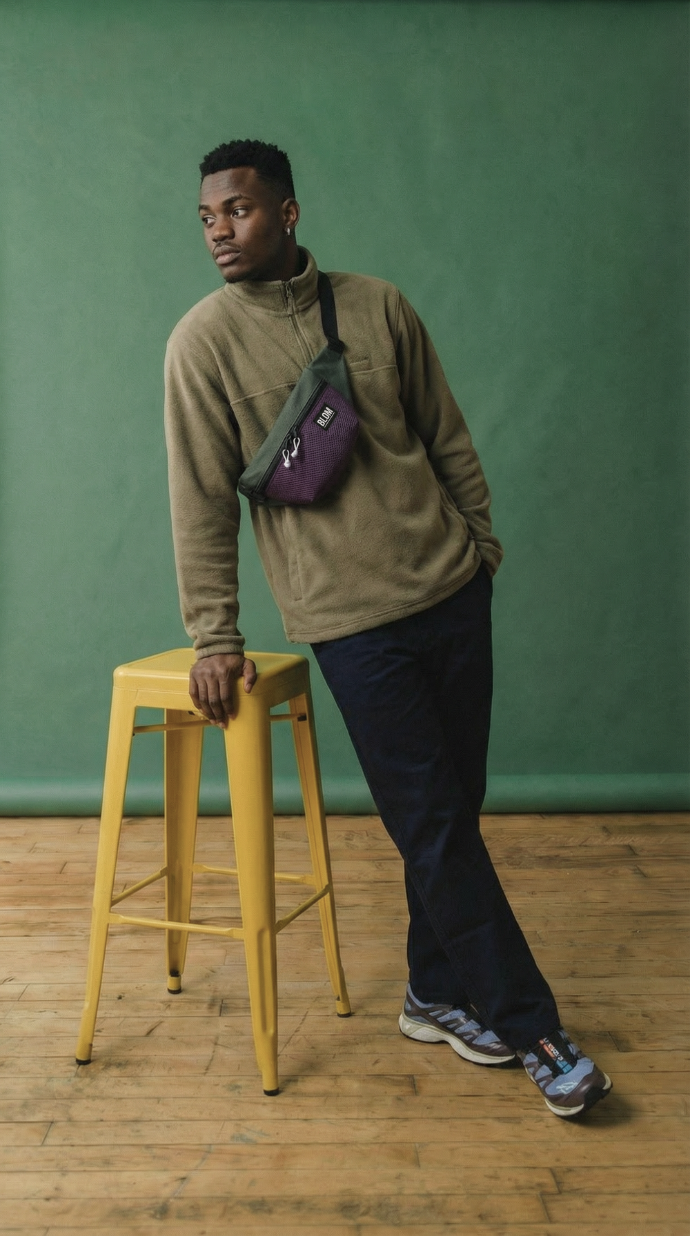 Riñonera Dilon Morado/Verde