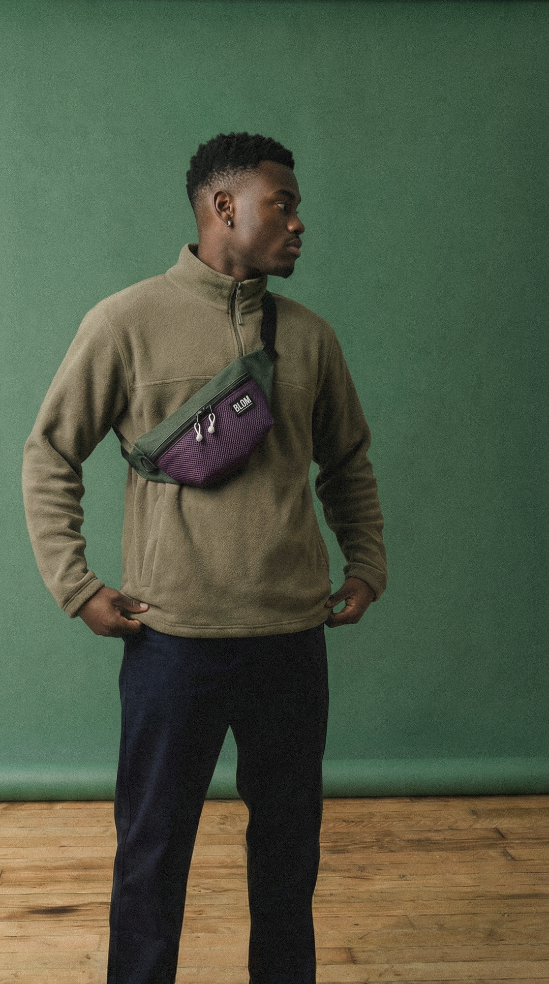 Riñonera Dilon Morado/Verde (Preventa)