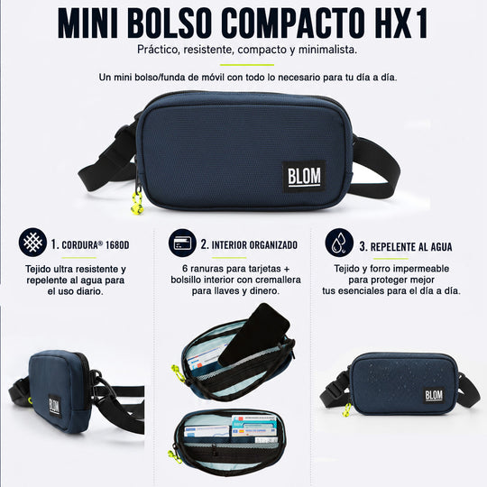 Bolso Mini / Funda de Móvil HX1 Azul