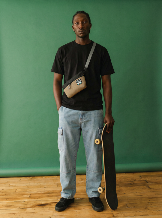 Dilon Bag Beige/Negro Quality Goods