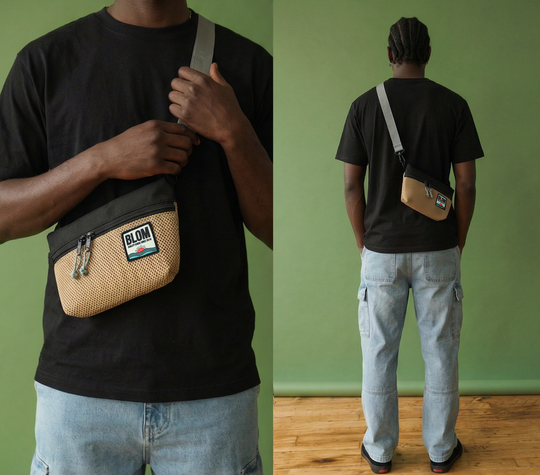 Dilon Bag Beige/Negro Quality Goods
