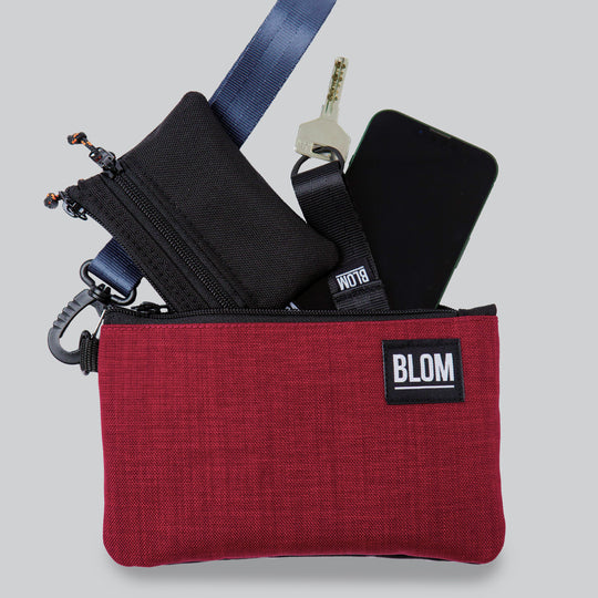 Bolso de mano Granate/Negro + correa Gris (Preventa)