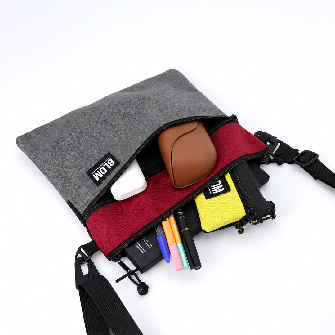 Bolso Sup Gris/Burdeos (Preventa)