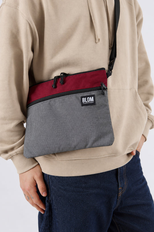 Bolso Sup Gris/Burdeos (Preventa)