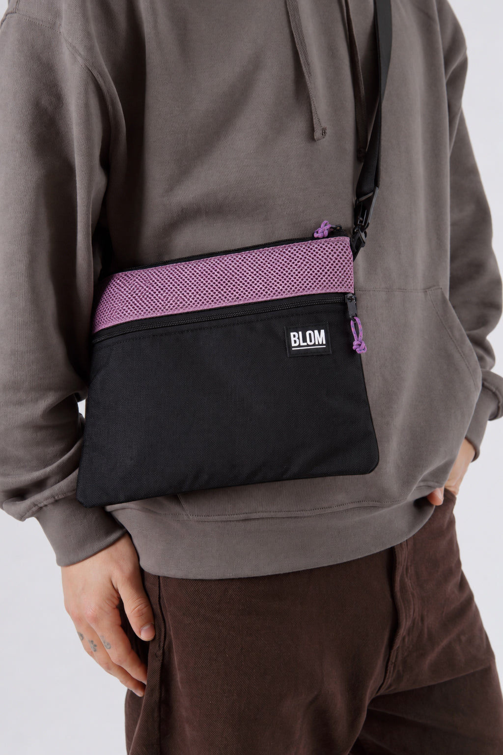 Bolso Sup Negro/3D Lila (Preventa)