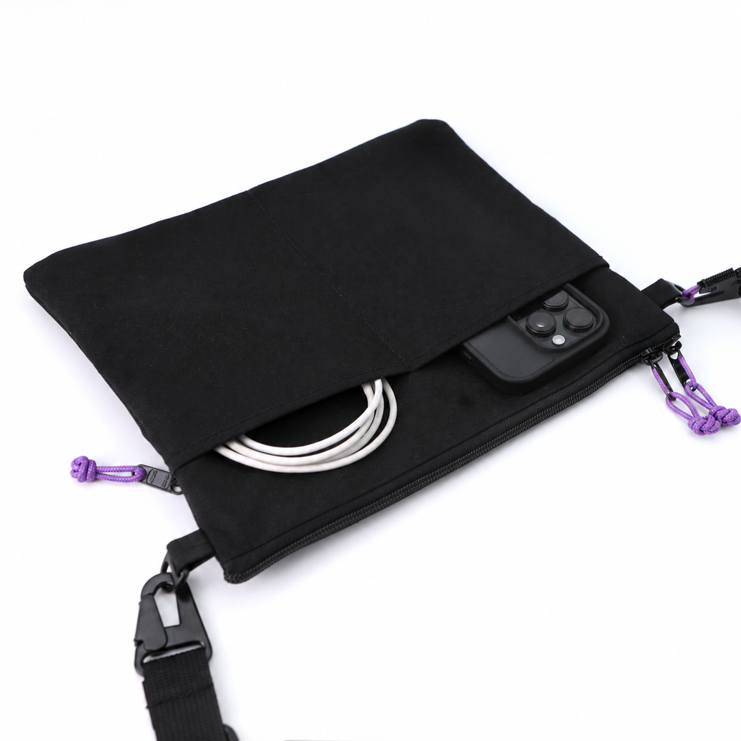 Bolso Sup Negro/3D Lila (Preventa)