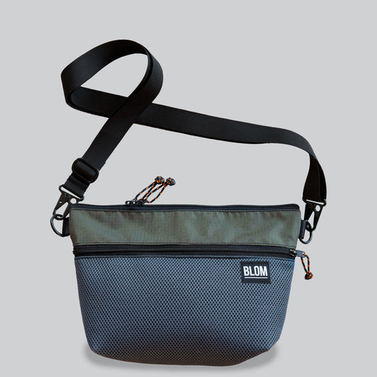 Bolso Shuki 3D Gris Polyester Reciclado / Verde