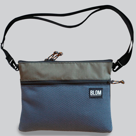 Bolso Sup 3D Gris Polyester Reciclado/Verde