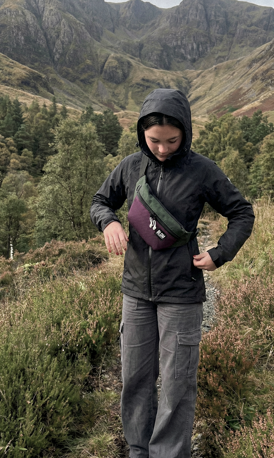 Riñonera Dilon Morado/Verde (Preventa)