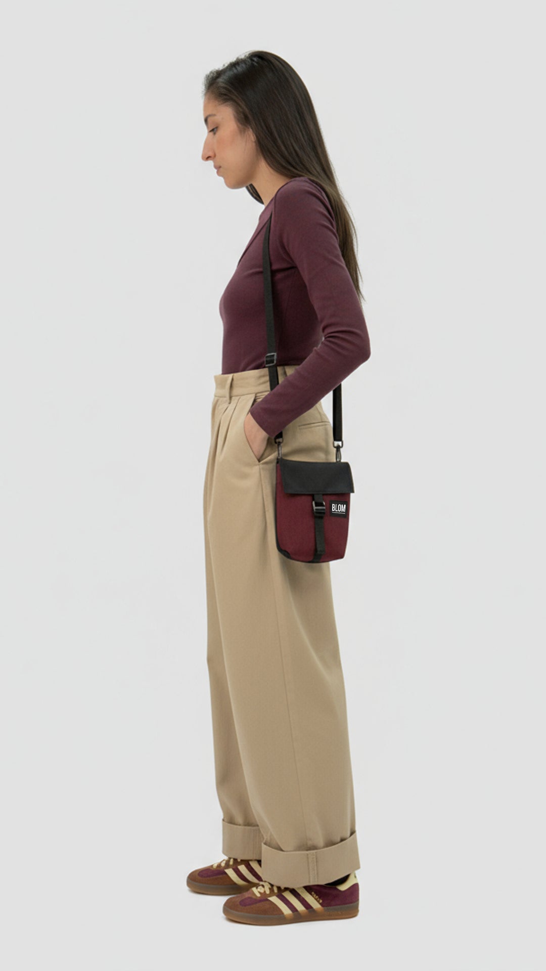 Bolso Klapp Granate/Negro (Preventa)
