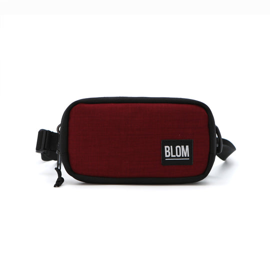 Bolso Mini / Funda de Móvil Granate/Negro