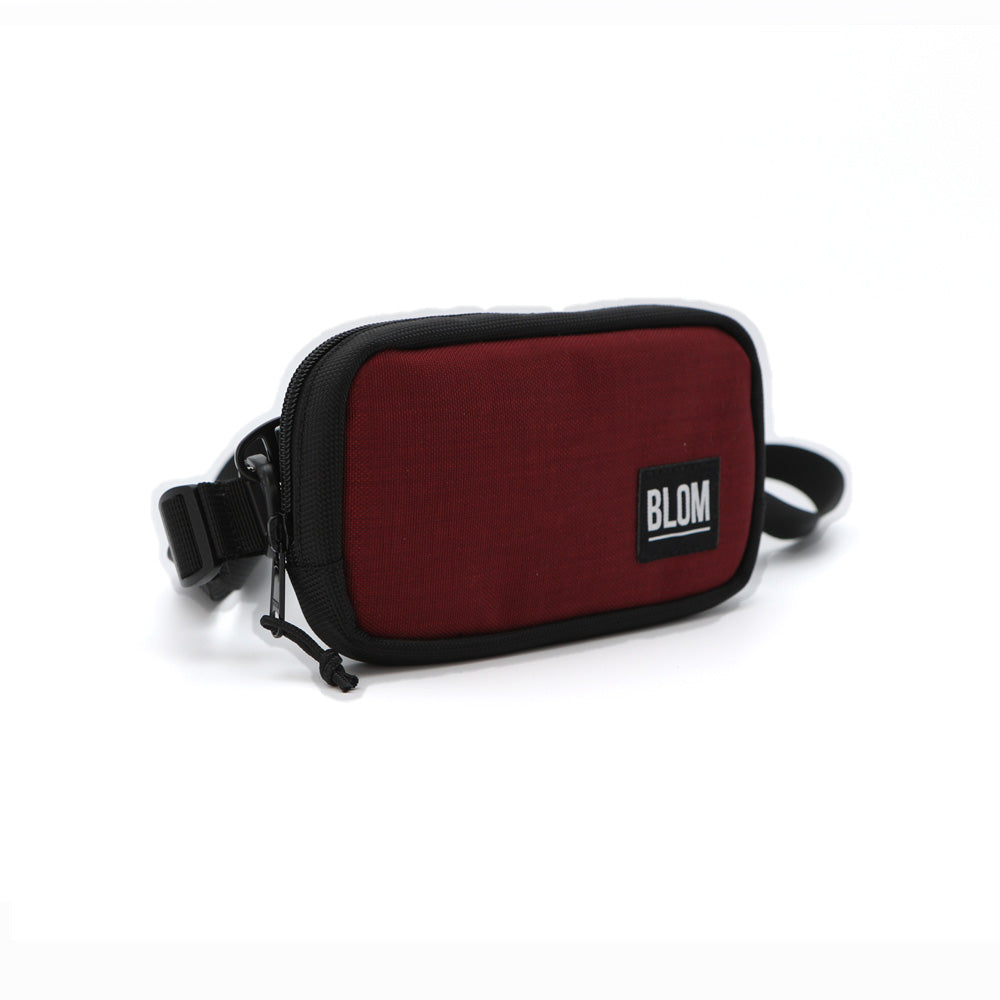 Bolso Mini / Funda de Móvil Granate/Negro