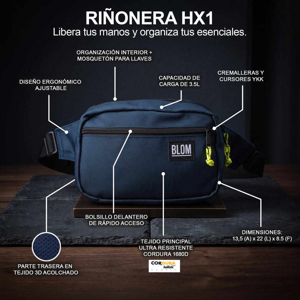 HX1 Blue 3.5 L Waist Bag