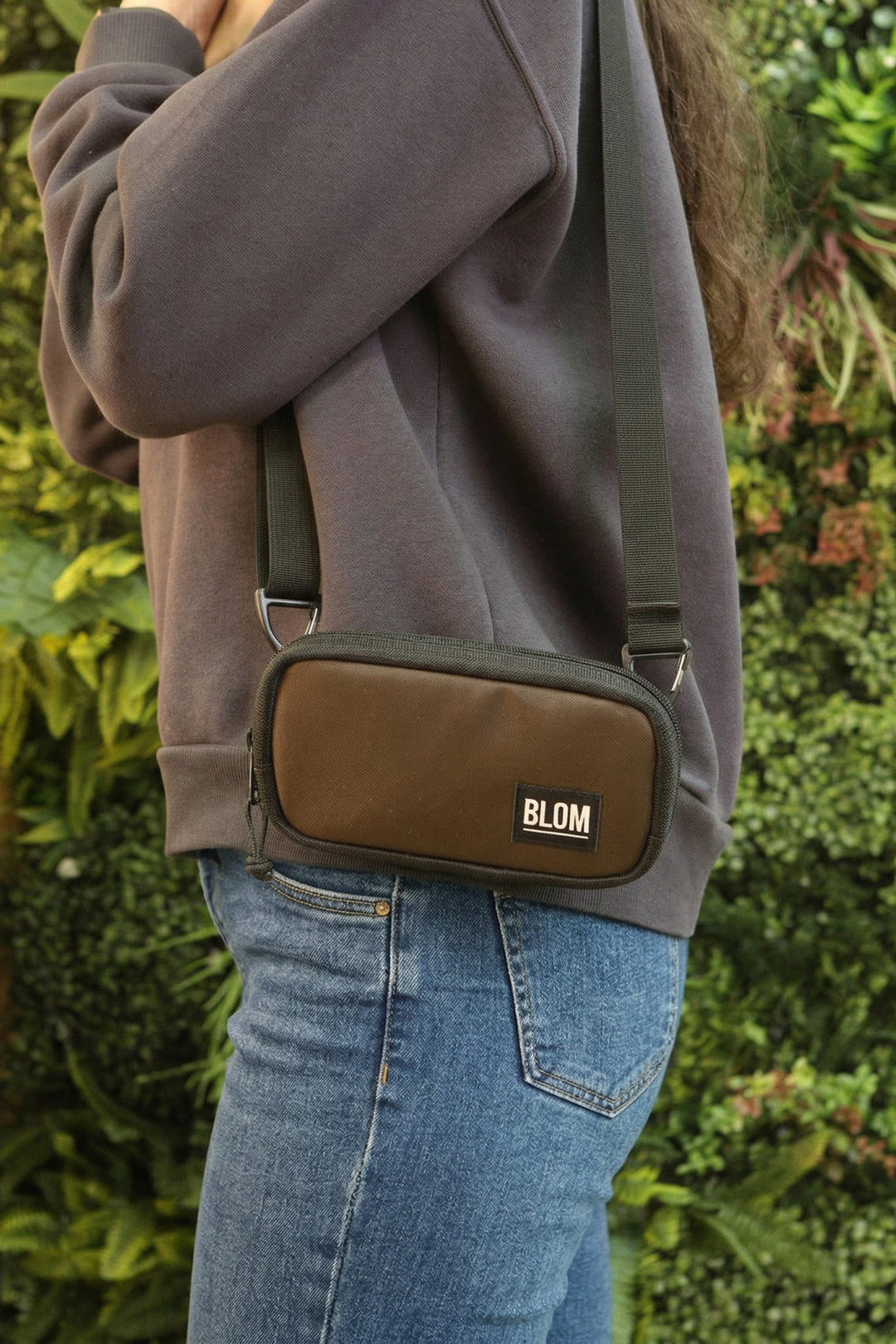 Bolso Mini / Funda de Móvil Marrón/Negro