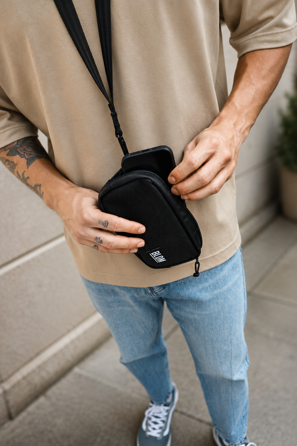 Bolso Mini / Funda de Móvil HX1 Negro