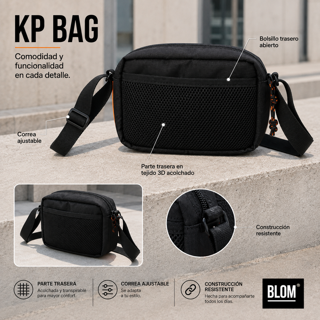 KP Bag Negro/Naranja